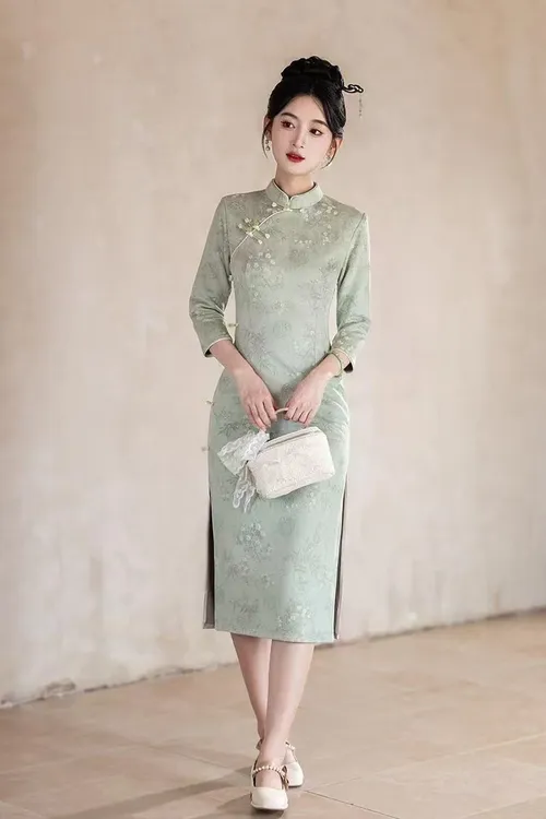 【心悦】小个子早秋旗袍女新中式2025新款日常连衣裙复古气质高端
