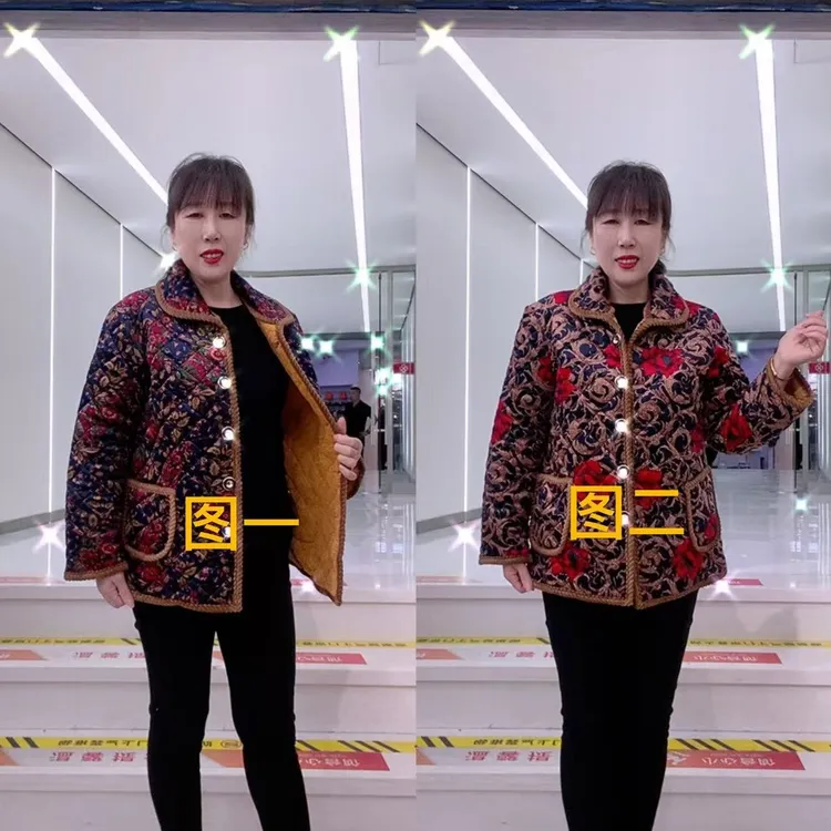 南韩德绒加绒棉服冬季新款