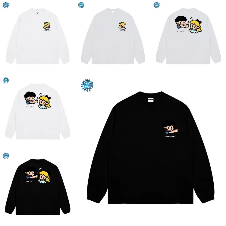 FNICooper（送花小人）卡通趣味纯棉长袖男女同款t恤长袖推荐