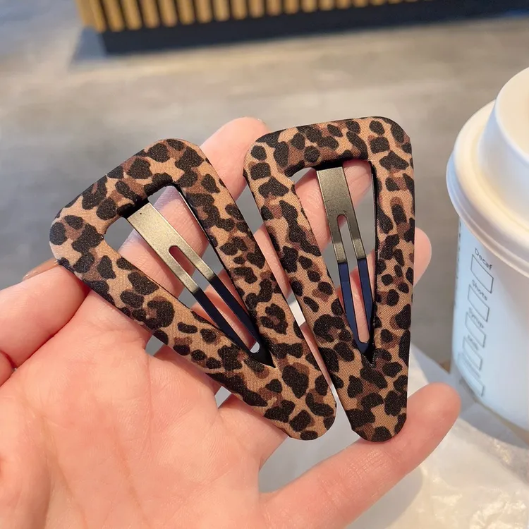 日韩女发夹豹纹洋气BB夹成人刘海夹简约可爱碎发夹新款发卡头饰