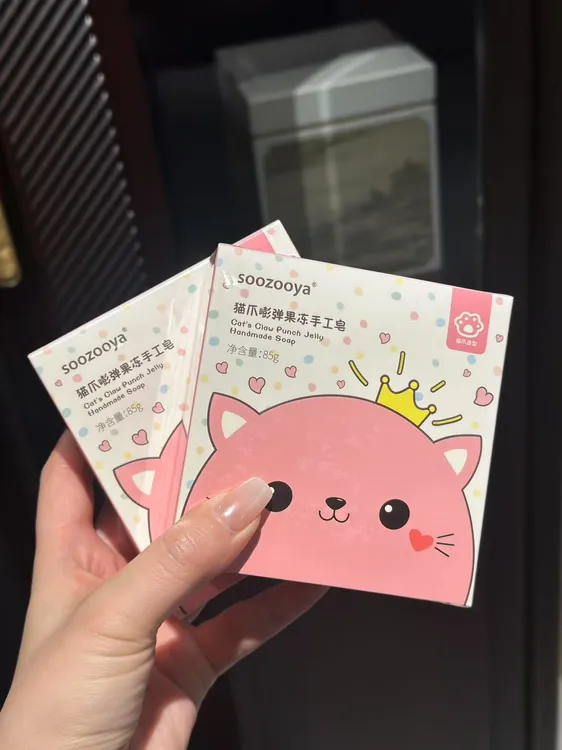 可爱猫爪皂果冻手工皂氨基酸深层清洁洗脸沐浴洗手清新女生香皂
