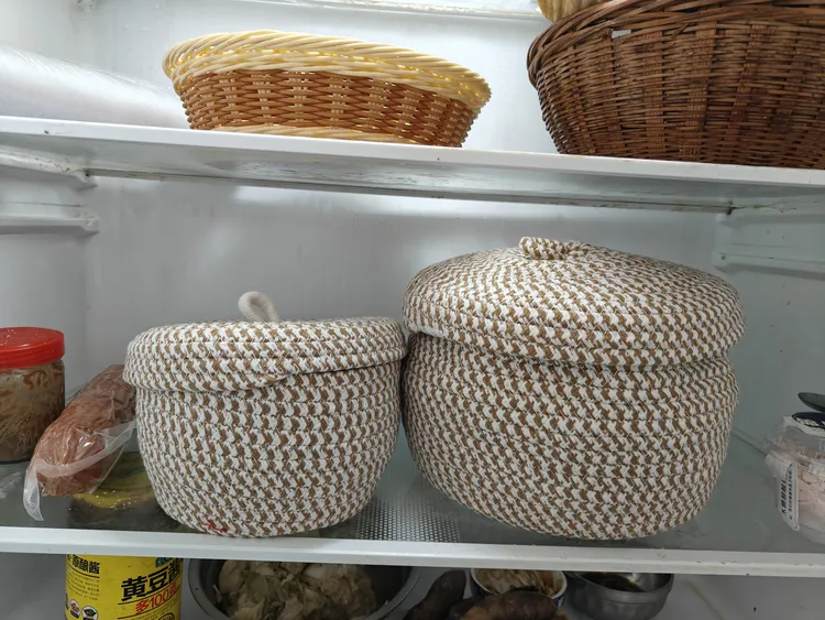 纯手工编织家用大号鸡蛋筐超大收纳空间可折叠可撑开玄关书柜冰箱