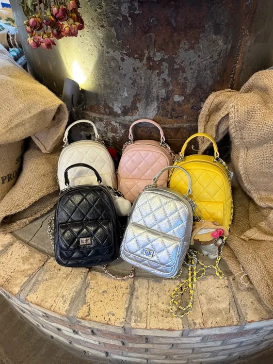 「银角大王」小香风mini菱格链条双肩包！可爱小背包简约百搭女包