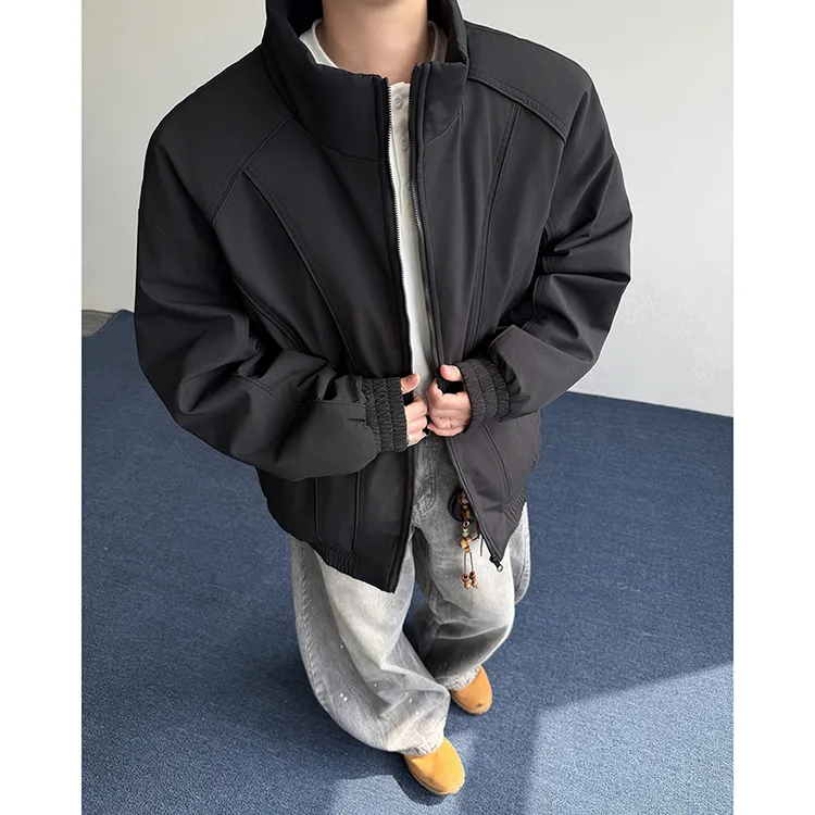 MAYBEYOND 美式潮牌男士外套新款宽松大码男装户外防风休闲外套