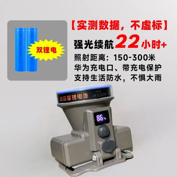 超声波焊接强光头灯便携设计户外照明夜行钓鱼登山可亮20小时