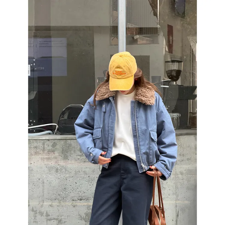 PH《苏黎世冬日》复古工装羊毛领短款百搭夹克外套棉服外套 PH6280