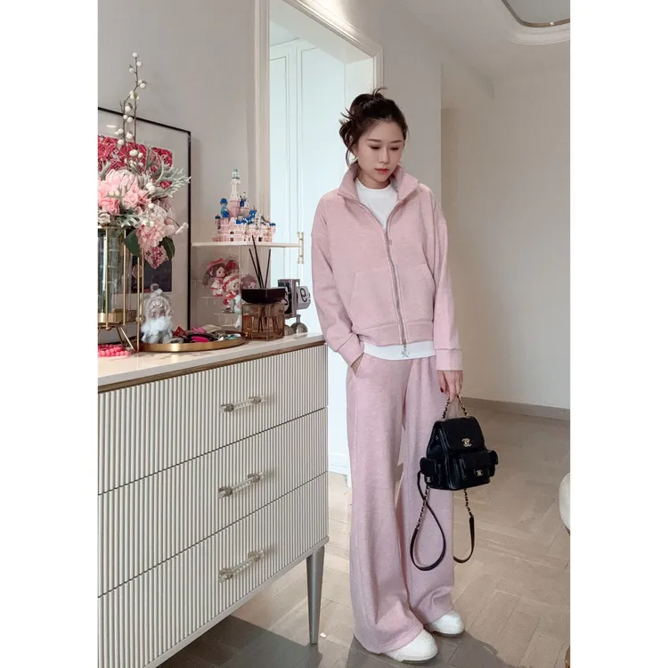 【1223厚绒开衫套装】2025秋冬中版型加绒加厚轻奢舒适开衫女装套装