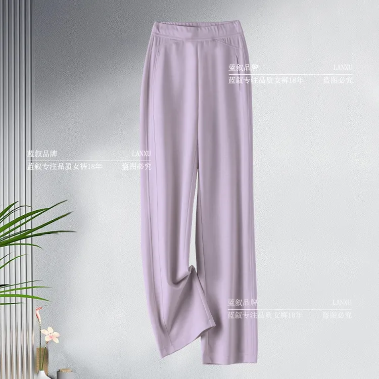 夏季新款面膜裤莱赛尔天 丝直筒裤裤6520