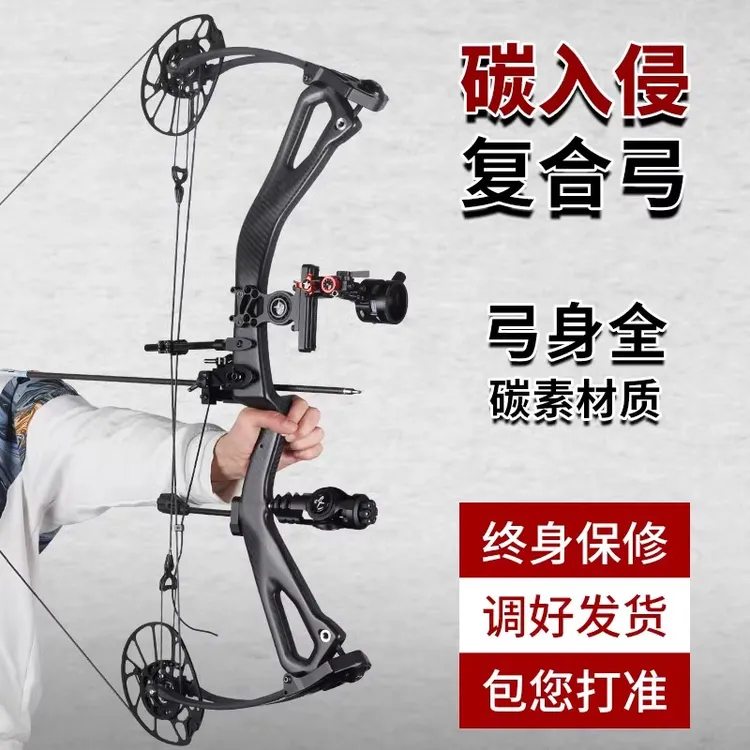 碳入侵碳素复合弓专业射箭弓箭高精准碳悬浮短轴碳纤维高速复和弓