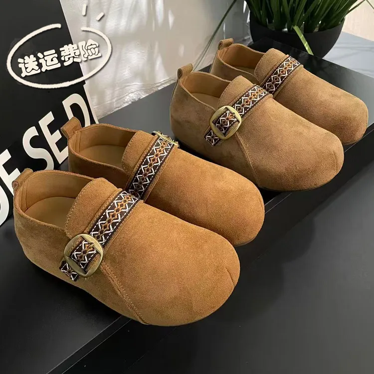 新款网红厚底勃肯鞋女款秋季外穿时尚百搭休闲复古舒适软底单鞋子