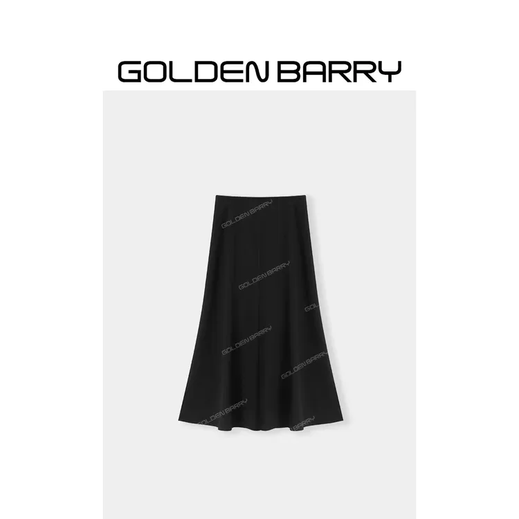 GOLDENBARRY|310243“灵墨裙”极简气质半裙