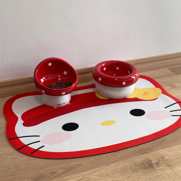 猫狗通用宠物餐垫硅藻泥防水防油防漏防滑防溅地垫猫咪吃饭垫用品