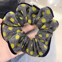 N181羊绒撞色点点小肠发圈