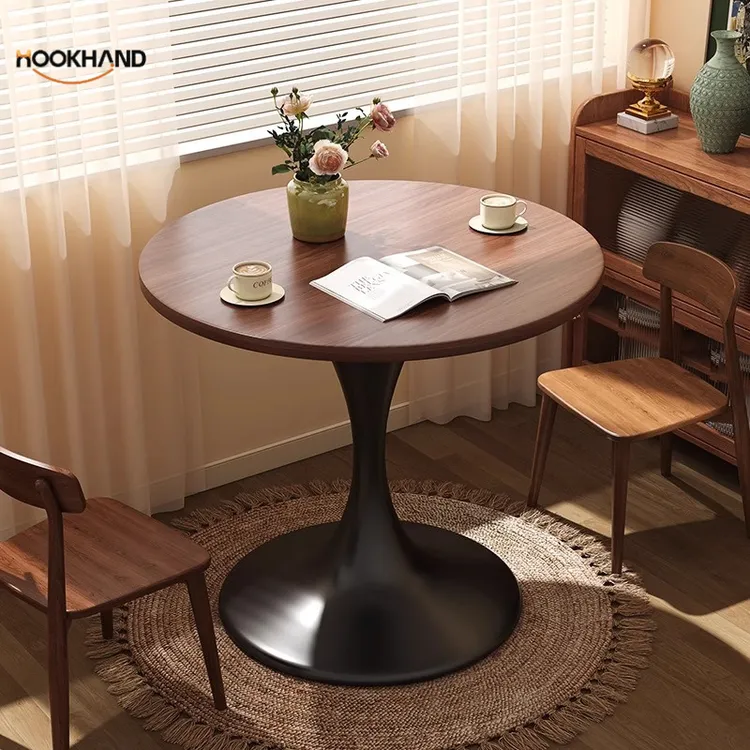 茶几客厅家用小户型边几咖啡桌洽谈桌子圆形餐桌郁金香阳台小圆桌