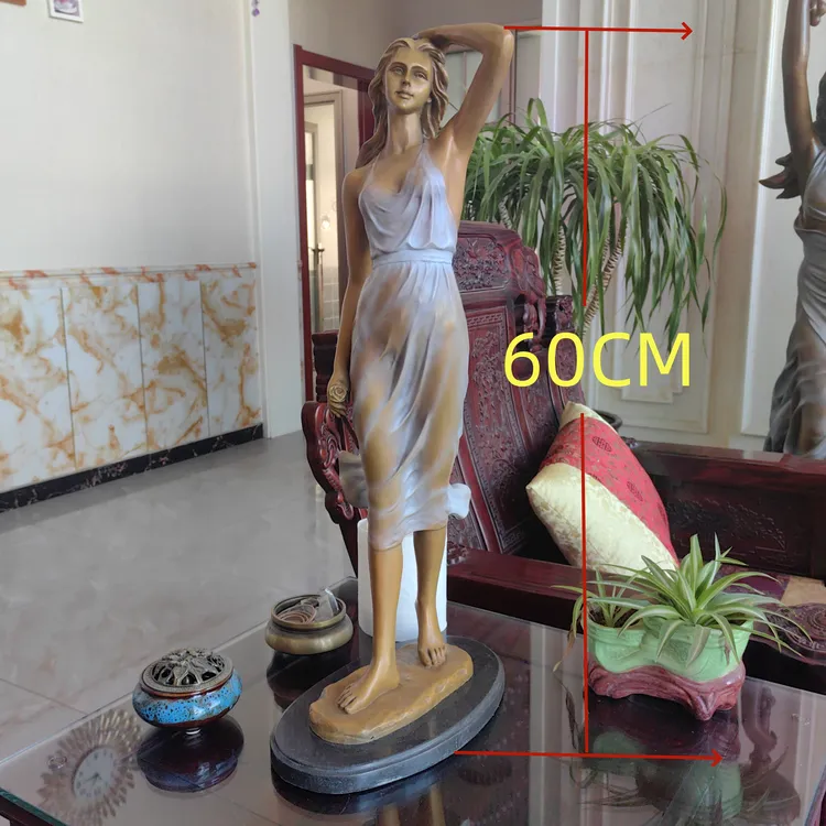 艺术品高档中式装饰品室内工艺品欧式大型雕塑黄铜玄关创意酒店