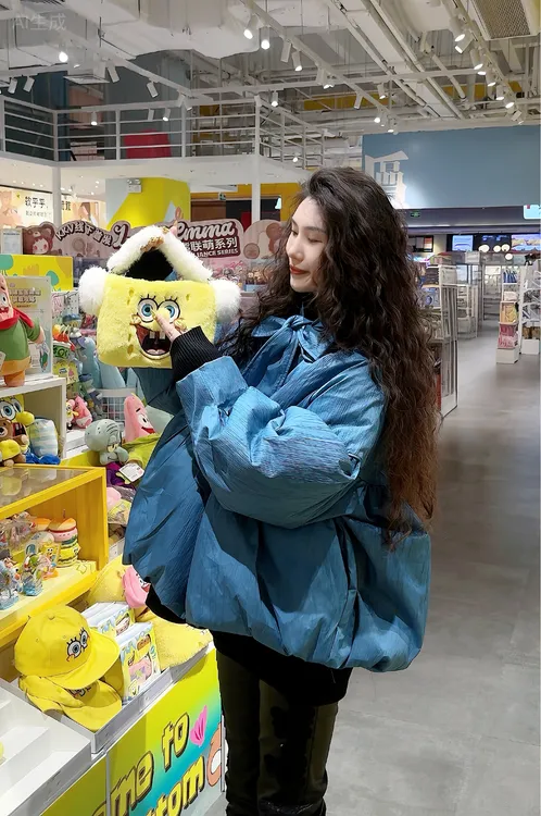 museguhui/木色古汇62703#纯色短款保暖厚款休闲气质棉服