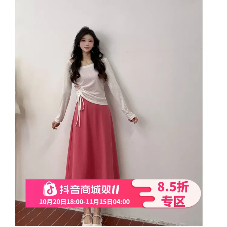 IEF/爱依服两件套2025秋季洋气甜美温柔小女人里外套裙欧若风