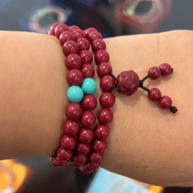 非金属合成锆石手链 多圈手串男女护身符6mm