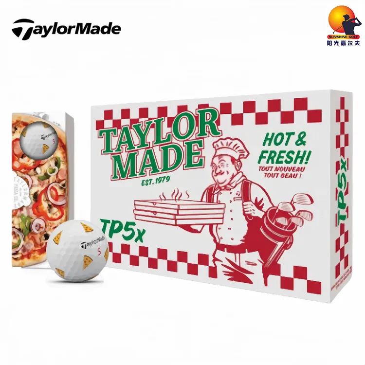TaylorMade泰勒梅Pizza披萨派对TP5/TP5X限量款高尔夫球