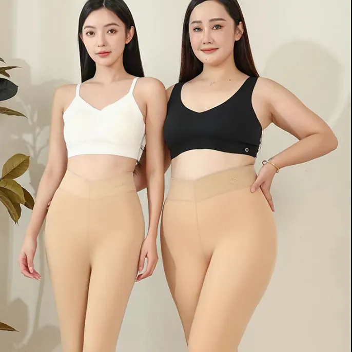 《水光面膜裤》约700克500克400克高腰水光袜一体加厚冬季光腿神器