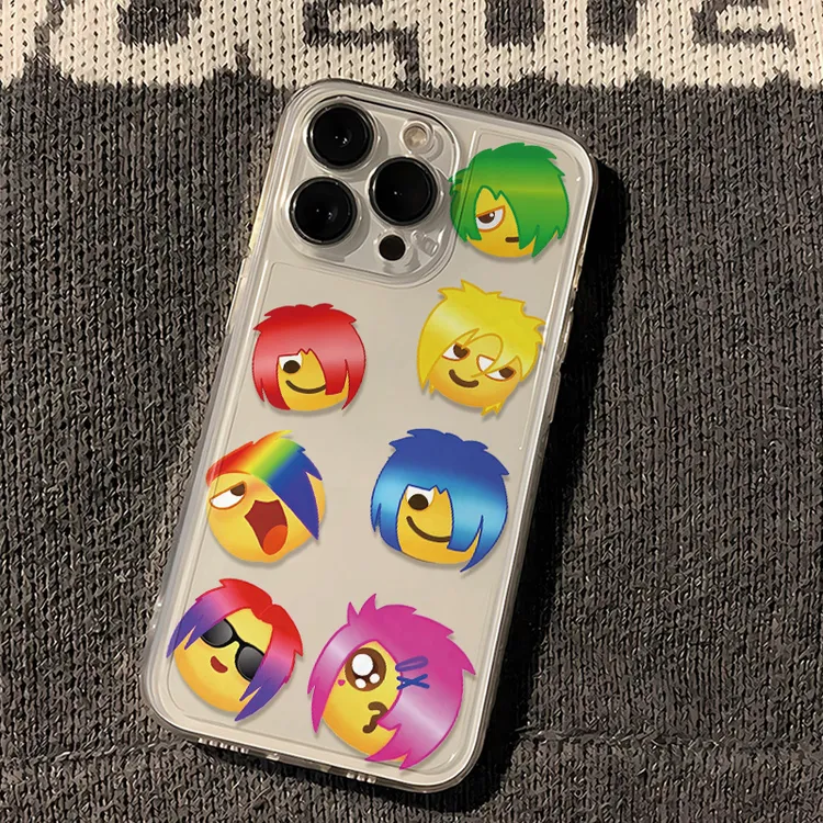 趣味杀马特表情包手机壳适用苹果17/16promax太空壳15小米华为