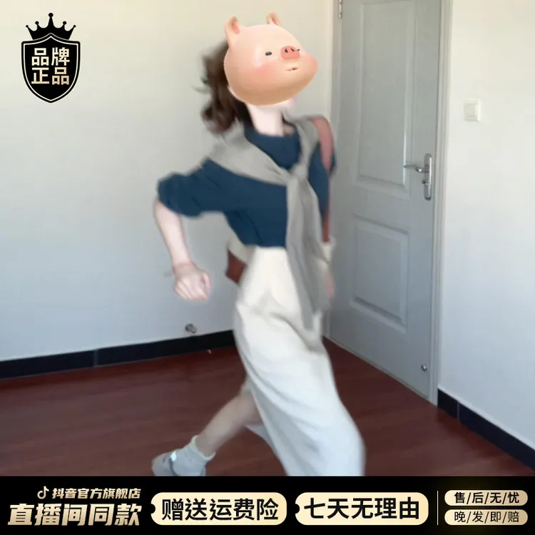 韩系圆领蓝色长袖衬衫女秋季2025新款通勤气质衬衣设计感小众上衣