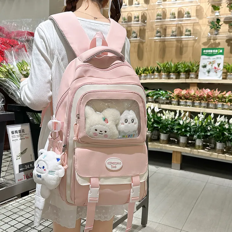高颜值双肩包二次元痛包初中女生大容量书包小学生四五六年级背包