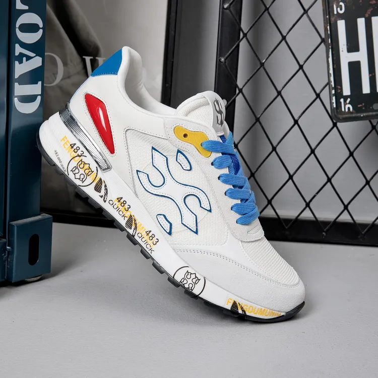 FENGDUMUNIU483休闲男鞋时尚低帮四季款阿甘鞋潮男潮搭系带厚底鞋