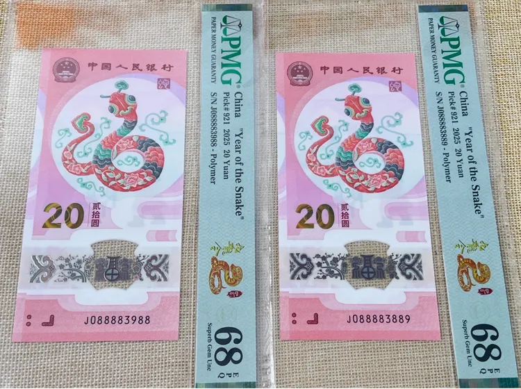 08888头蛇钞 九龙令 金山王尾88 金山号PMG评级稀缺品种 