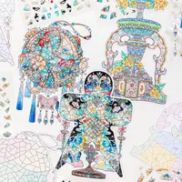 纸迹造景贴纸云川枕月修复系列特油微缩场景贴纸拼贴3D立体小屋