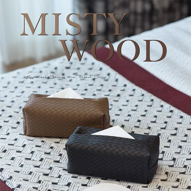 爆款皮革纸巾盒桌面茶几客厅简约餐巾纸抽盒办公室创意百货用品