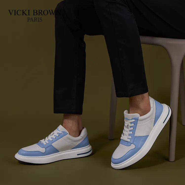 VICKI BROWN经典男士休闲板鞋 时尚百搭舒适运动男鞋