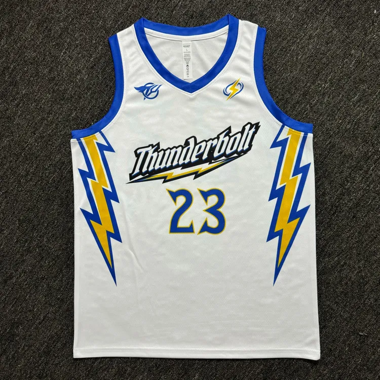 闪电款球衣定制篮球队服定制美式高中生篮球比赛队服数码印球衣