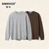 SIMWOOD/简木【合体】12针羊毛混纺防静电半高领长袖毛衣S12250522