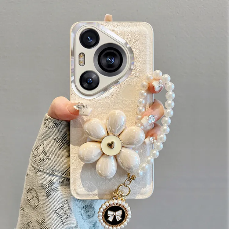 适用华为pura80手机壳p80pro+新款女80ultra简约高级支架全包防摔