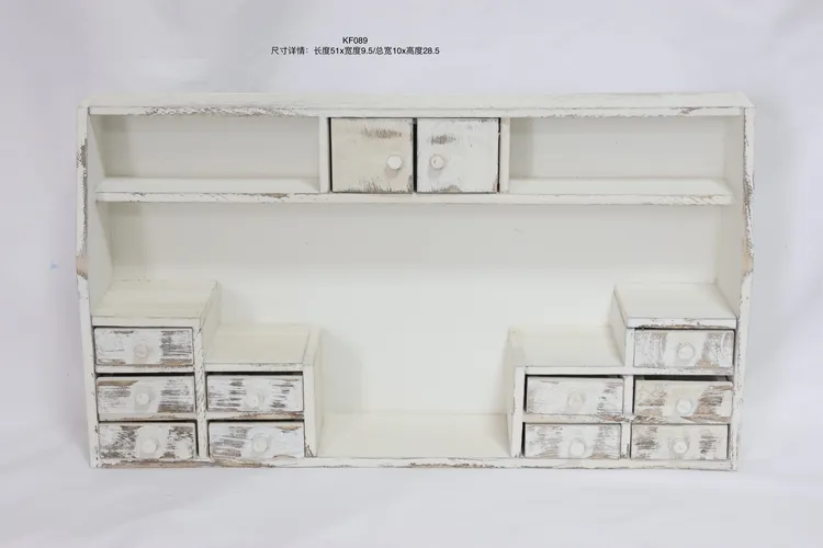 中古娃娃柜子复古桌面实木小柜子娃娃屋造景微缩娃娃