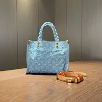 99新 LouisVuitton/路易威登 On the go丹宁托特包 尺寸27x20