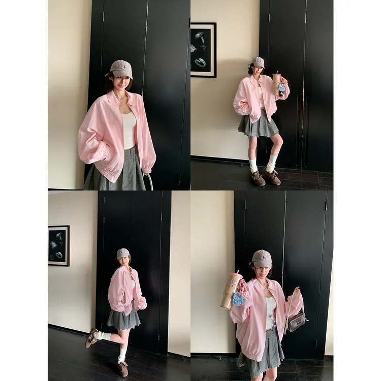 SKK7.23/20点 轻氧系 轻盈透气苎麻老钱风翻领夹克外套夏秋松弛感