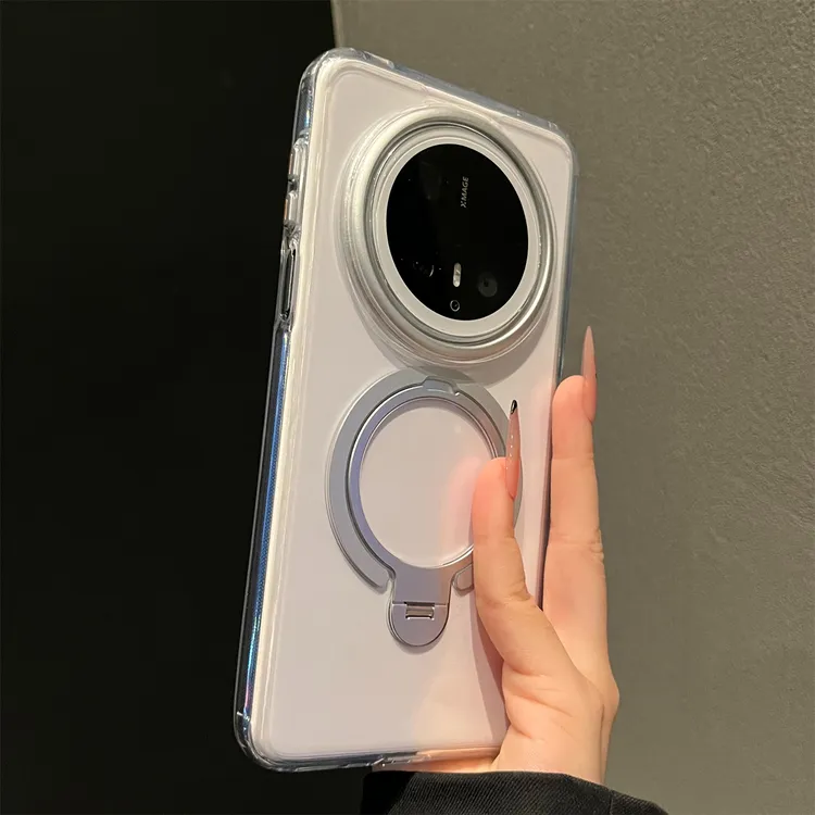 永不发黄适用华为Mate60Pro+手机壳简约高档mate70pro磁吸60°旋