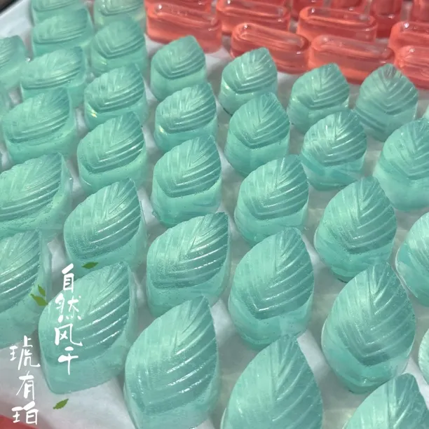 【琥有珀】方块夹心琥珀糖爆浆网红水晶糖diy自然风干