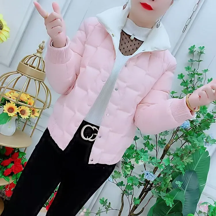 时尚棉服女士冬季新款洋气显瘦加厚保暖立领百搭短款棉袄减龄外套