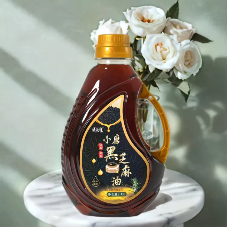 云边雀;（下单送110ml）纯正小磨黑芝麻油 100%纯芝麻香油