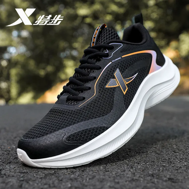 特步男鞋运动鞋2025新款男士春季休闲鞋子网面透气男款跑步鞋正品