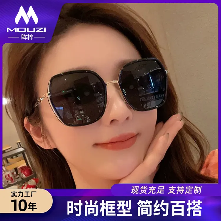 墨镜女款防紫外线2025新款大脸显瘦女士太阳眼镜高级感偏光镜
