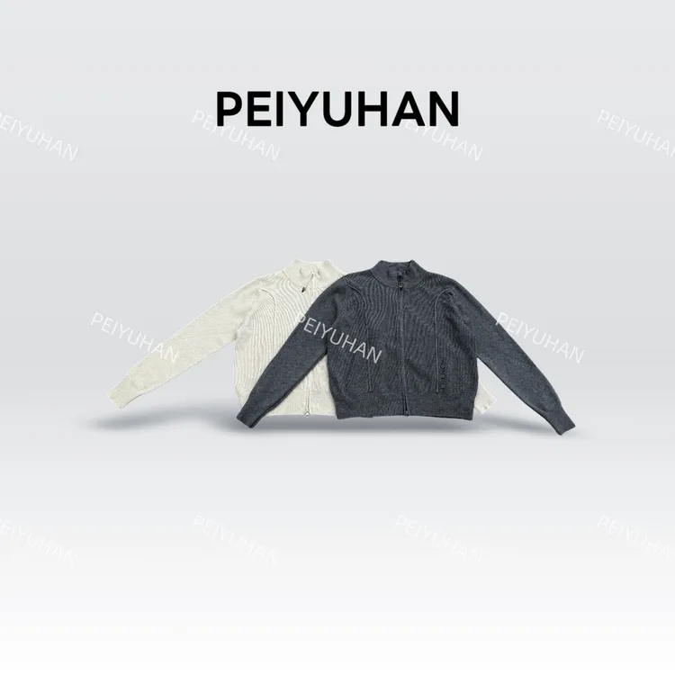 PEIERNA佩佩WA 【三颗扣拉链开衫】双拉链针织衫 Y14600 6126247