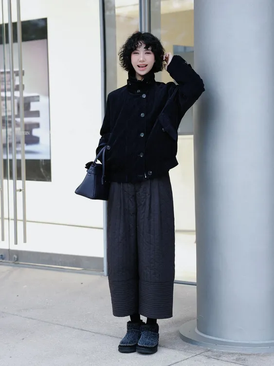 TT设计师【胶片影集】复古感时尚简约保暖白鹅绒羽绒服TT191506