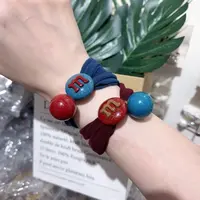 L691韩系豆子红蓝一组面膜圈