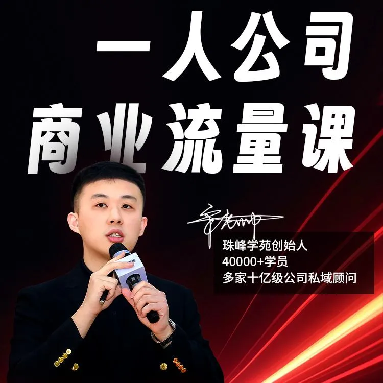 一人公司商业流量课