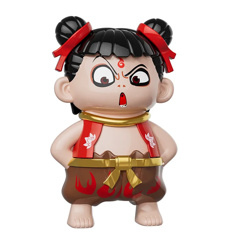 【正版直发】卡通小哪吒水枪玩具搞怪整蛊哪吒解压小水枪玩具打水仗