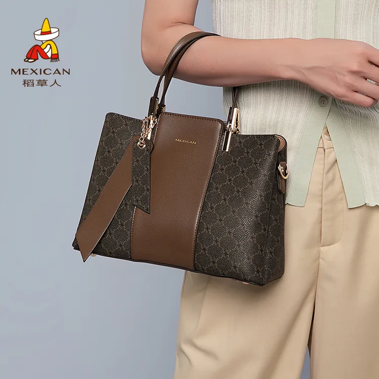稻草人女款手提包包轻奢中年妈妈包大容量斜挎包单肩包母亲节礼物